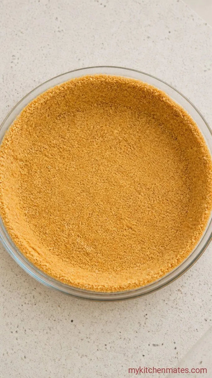 Fluffy No-Bake Pecan Cream Pie with Buttery Graham Cracker Crust Step 1: Press the Crust