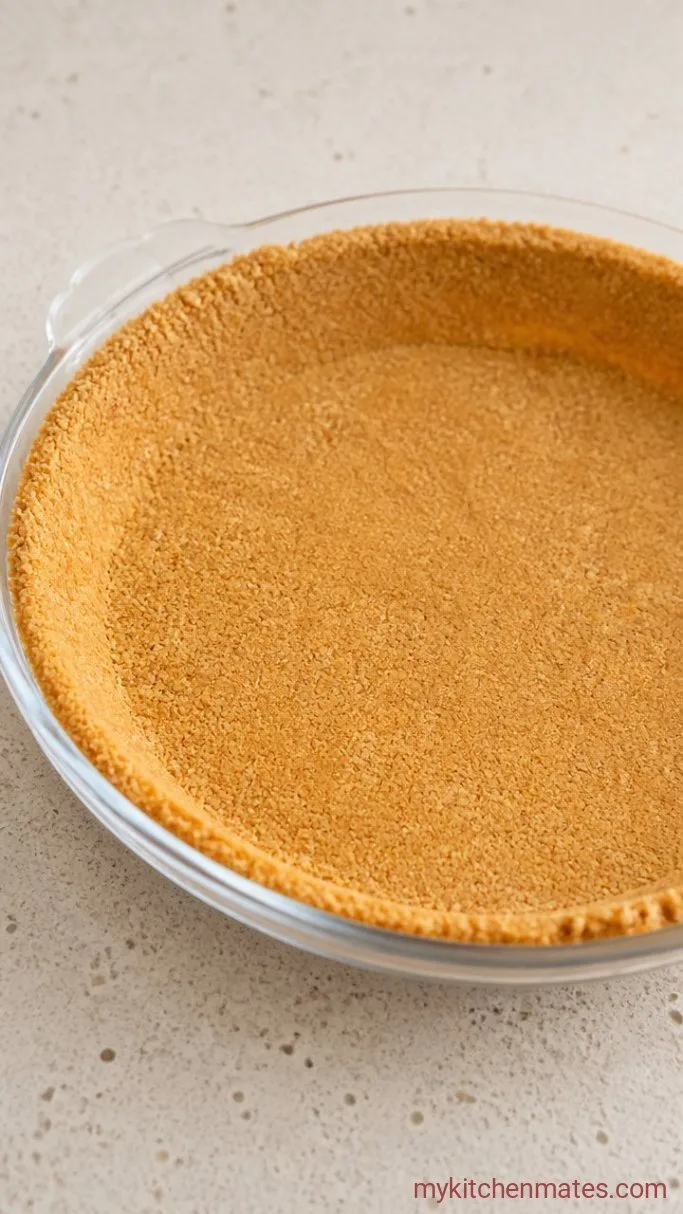 Step 1: Press the Vanilla Wafer Crust