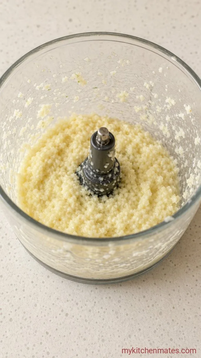 Step 1: Process the garlic and salt into a paste