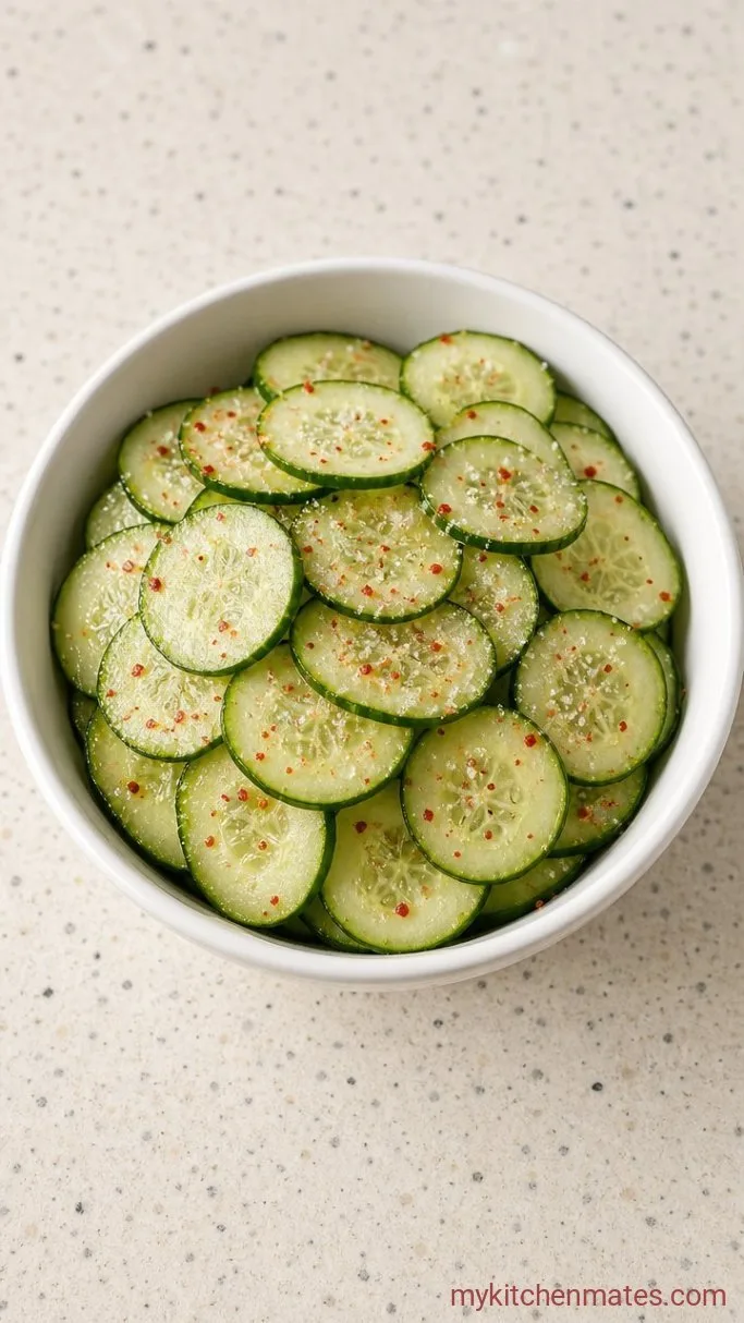 25-Minute Sticky Gochujang Chicken Bowls Step 1: Quick-Pickle the Cucumbers