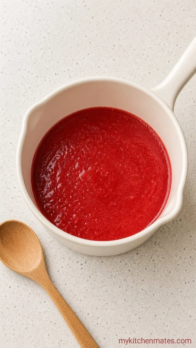 Step 1: Reduce the Strawberries