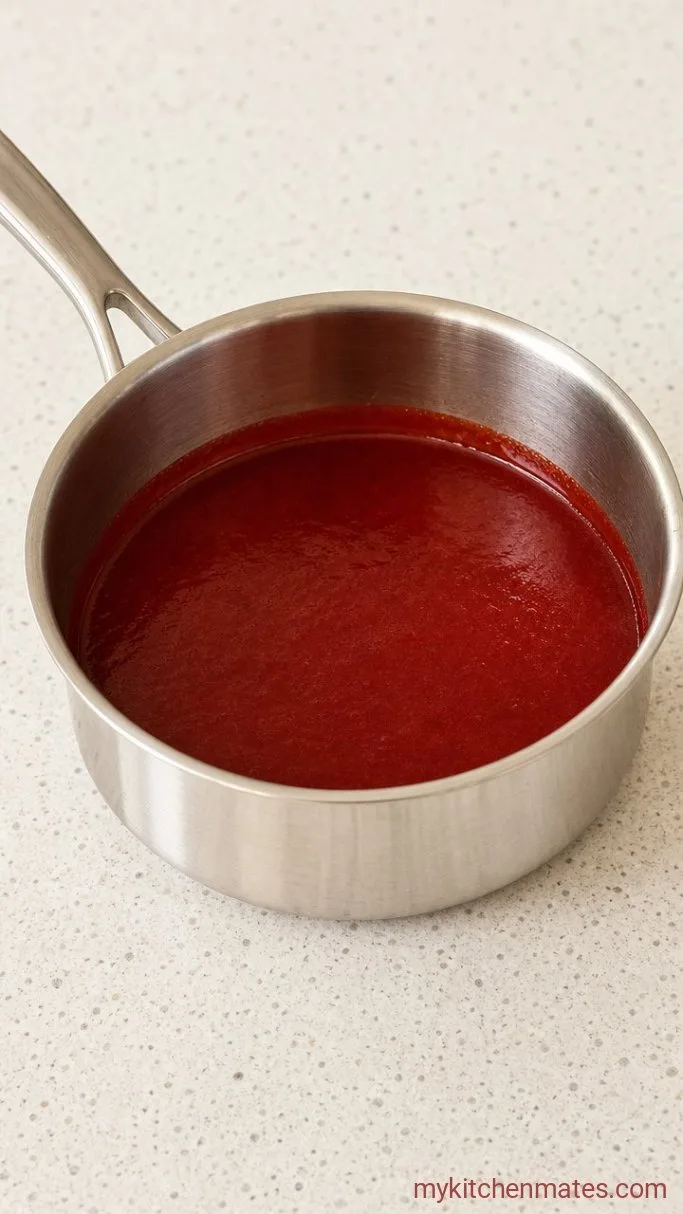 Step 1: Reduce the Strawberry Puree