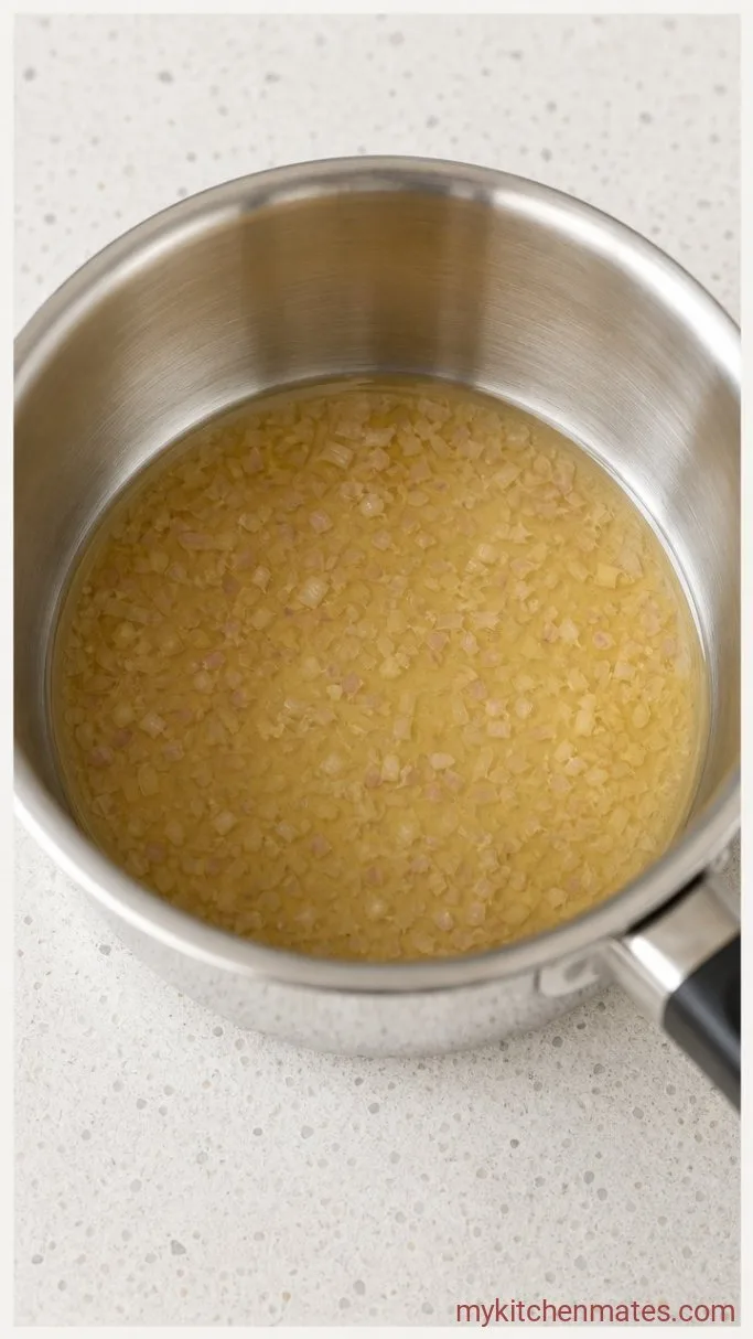 Silky Beurre Blanc Sauce (Ready in 10 Minutes) Step 1: Reduce the Wine and Shallots