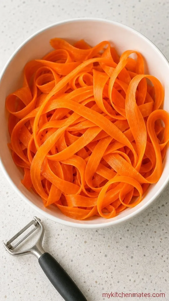 10-Minute Carrot Ribbon Salad with Lemon and Fresh Herbs Step 1: Ribbon the Carrots