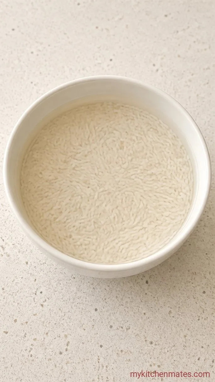 Step 1: Rinse and Soak the Rice