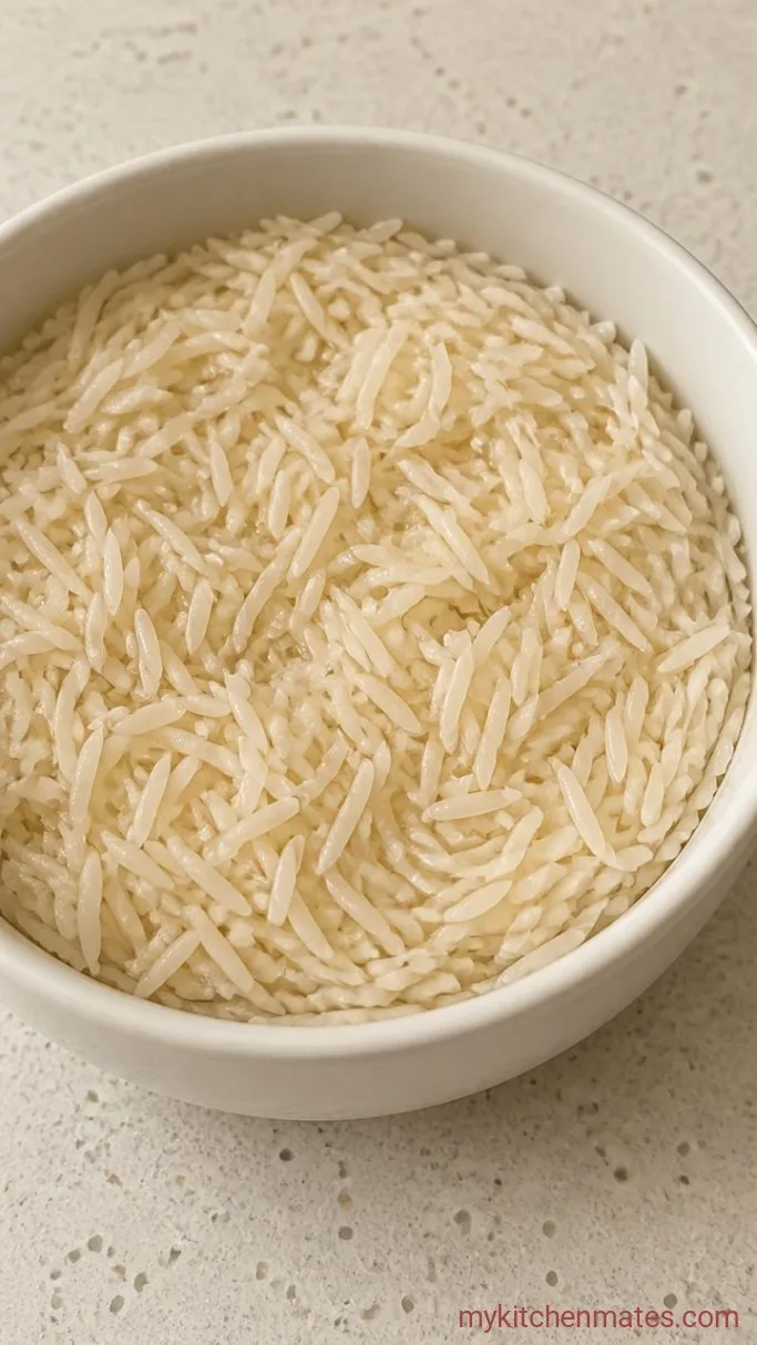 Fluffy Jeera Rice (Cumin Rice) Step 1: Rinse and Soak the Rice