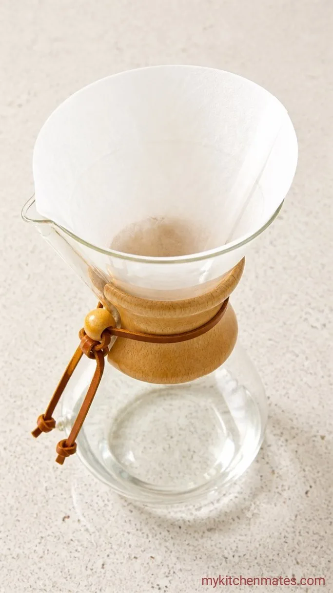 4-Minute Chemex Pour Over Coffee: Clean, Smooth, and Foolproof Step 1: Rinse the Filter and Warm the Carafe