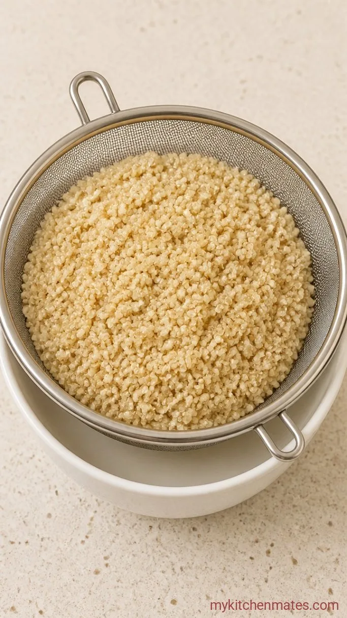 Step 1: Rinse the Quinoa