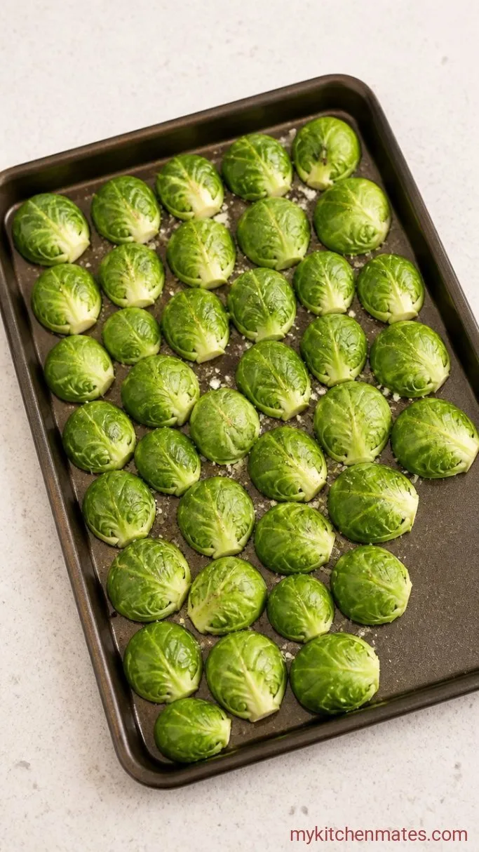 Step 1: Roast the Brussels Sprouts