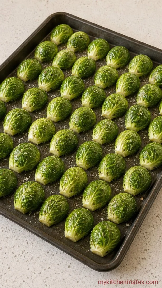Step 1: Roast the Brussels Sprouts
