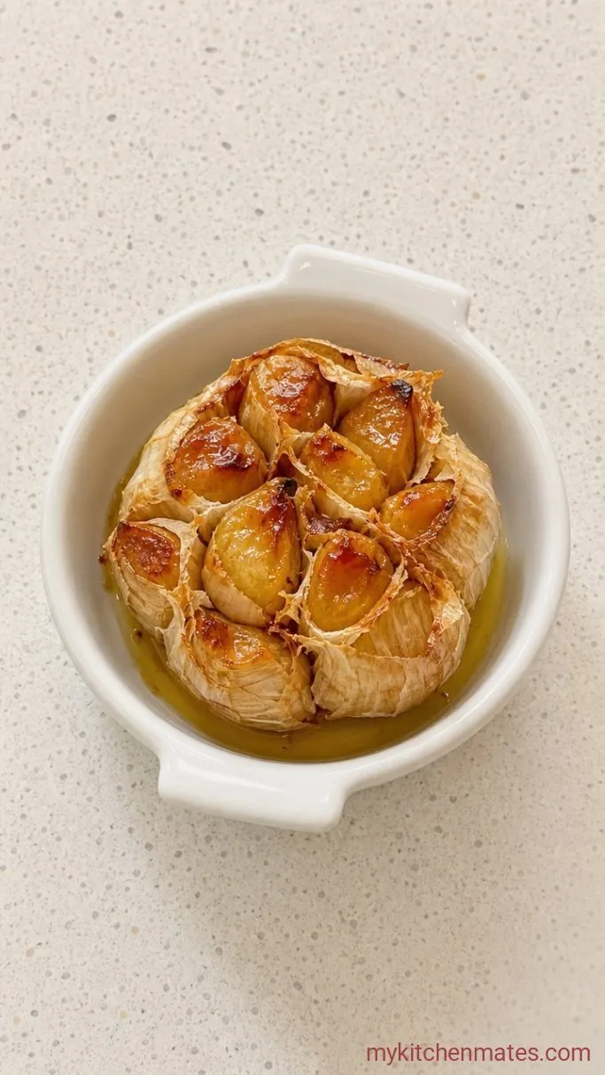 Roasted Garlic Sourdough Bread with a Buttery, Crisp Crust Step 1: Roast the Garlic
