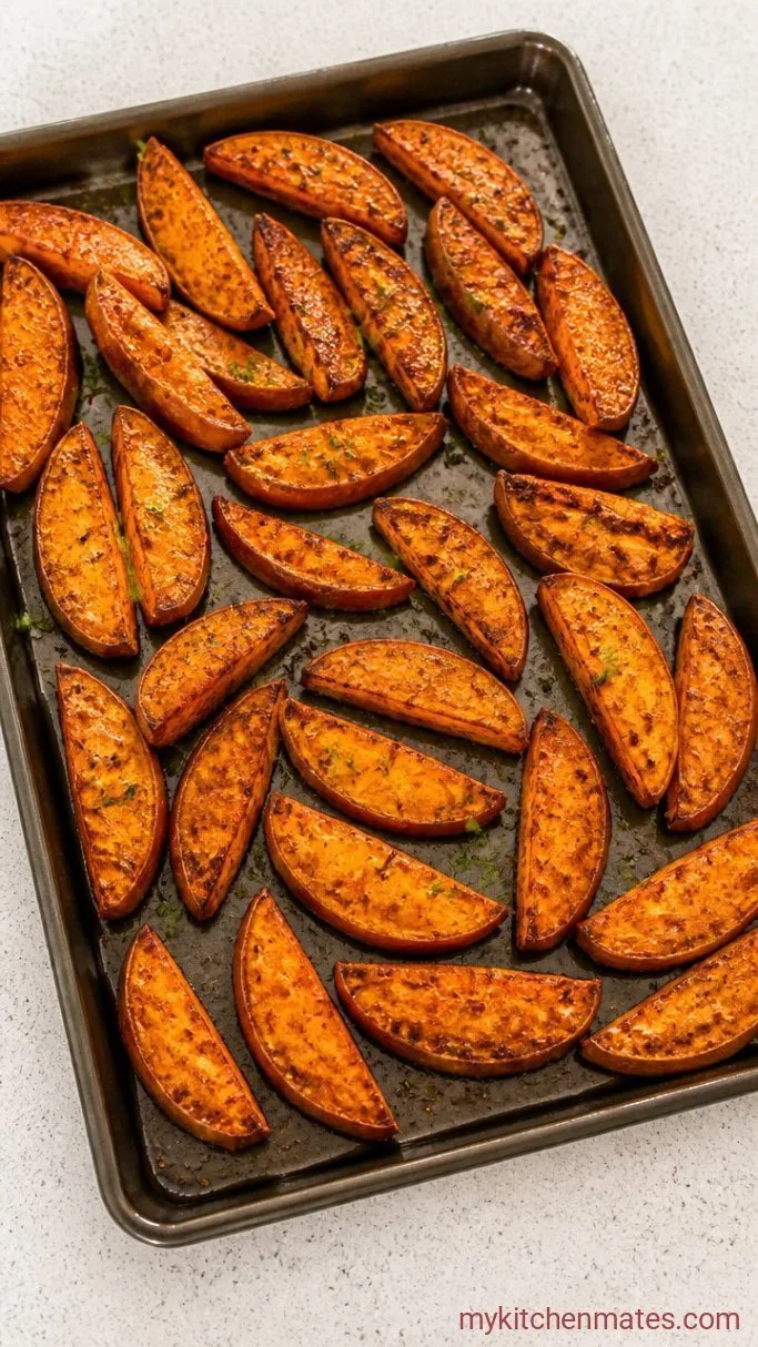 Step 1: Roast the Sweet Potato Wedges