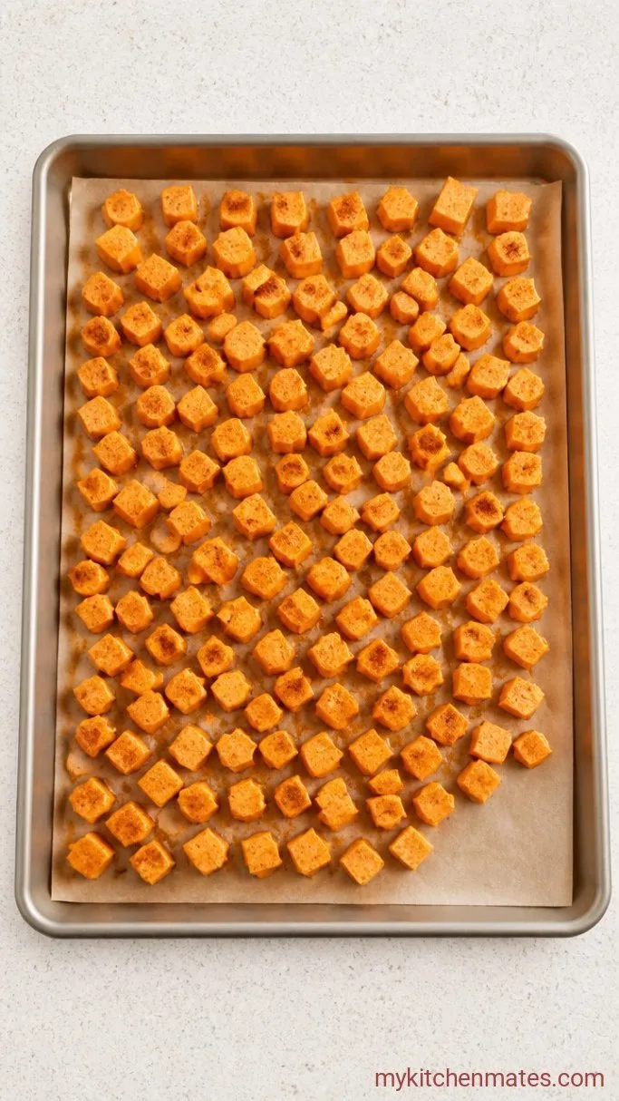 Roasted Chipotle-Lime Sweet Potato Taco Bowls Step 1: Roast the Sweet Potatoes