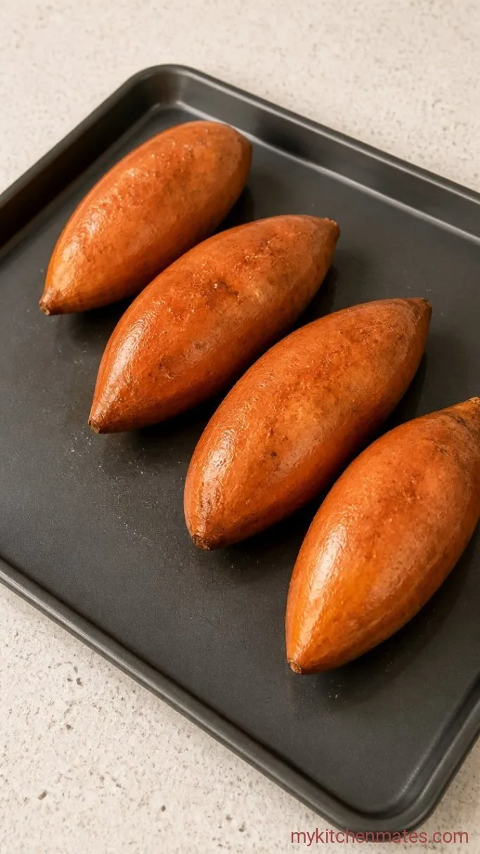Step 1: Roast the Sweet Potatoes