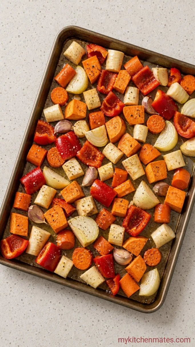 Roasted Vegetable Soup with Deep, Sweet Flavor Step 1: Roast the Vegetables