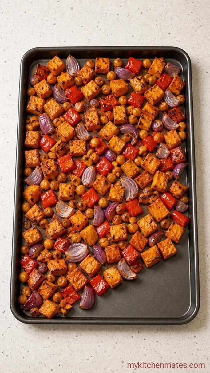 30-Minute Warm Quinoa Salad Step 1: Roast the Vegetables