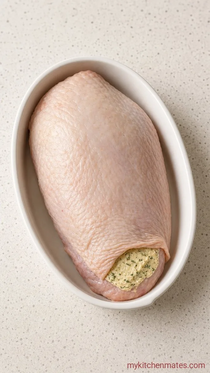 Step 1: Rub the Herb Butter Under the Skin