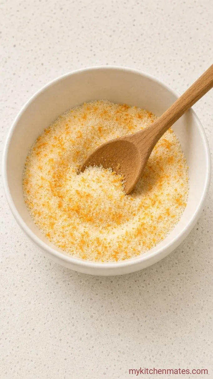 Step 1: Rub the Zest into the Sugar