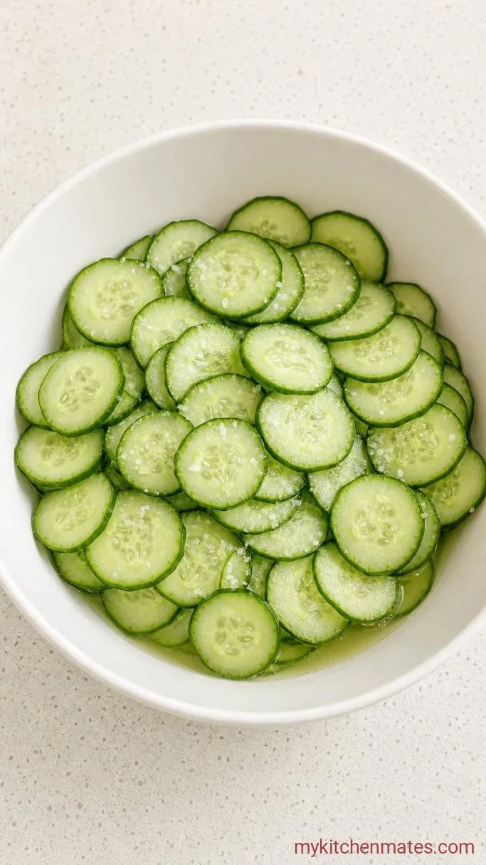 Step 1: Salt and Drain the Cucumbers