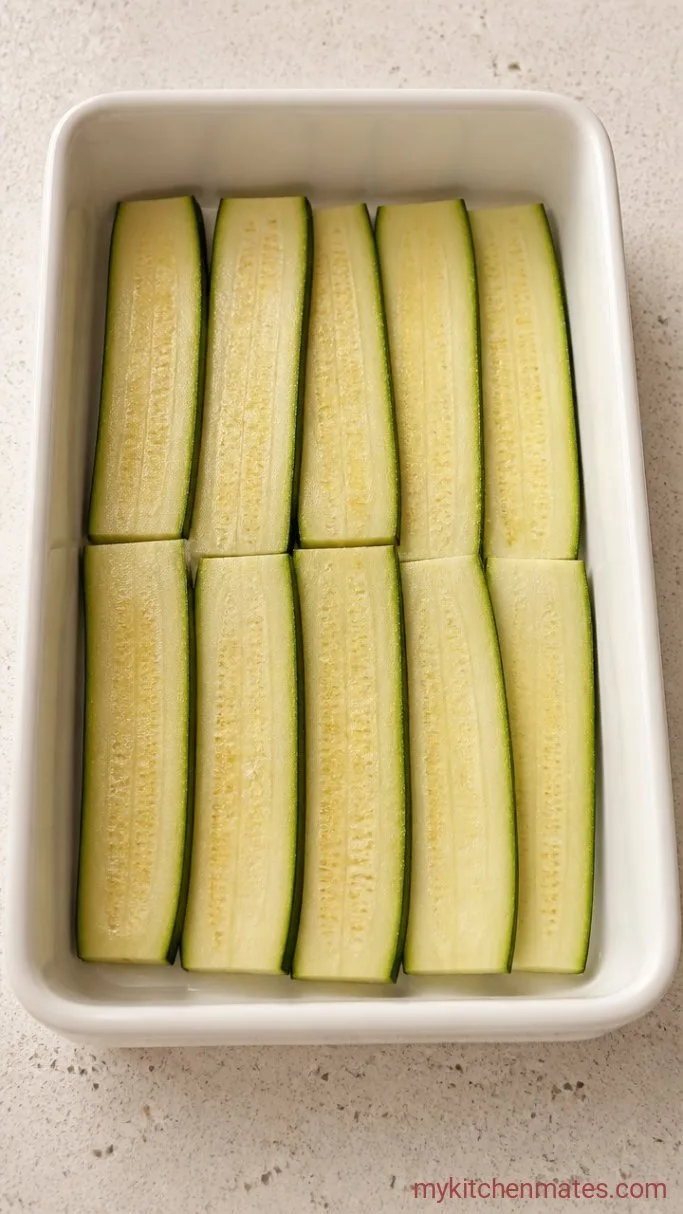 One-Skillet Keto Lasagna Bake Step 1: Salt and Drain the Zucchini
