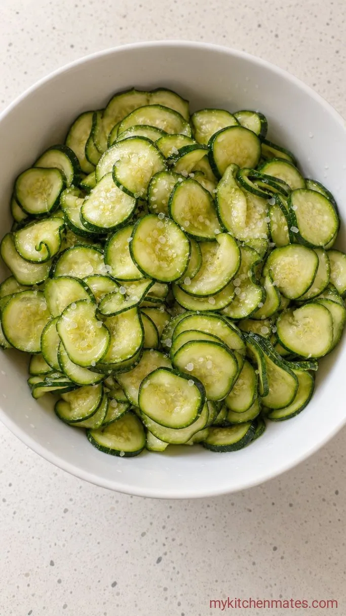 Step 1: Salt and Squeeze the Zucchini