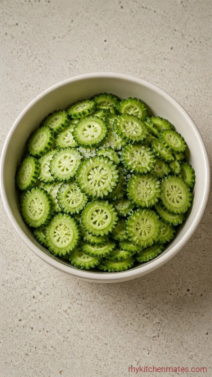 Indian Karela Recipe That’s Crisp, Spiced, and Actually Not Bitter Step 1: Salt the Karela