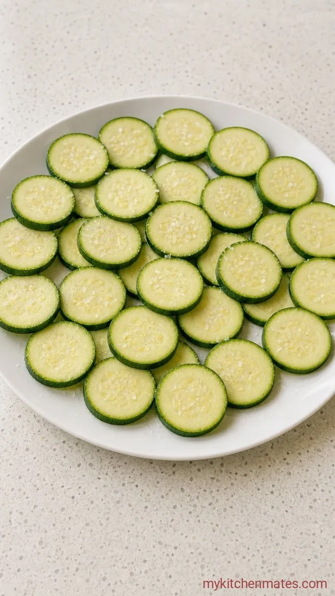 Step 1: Salt the Zucchini