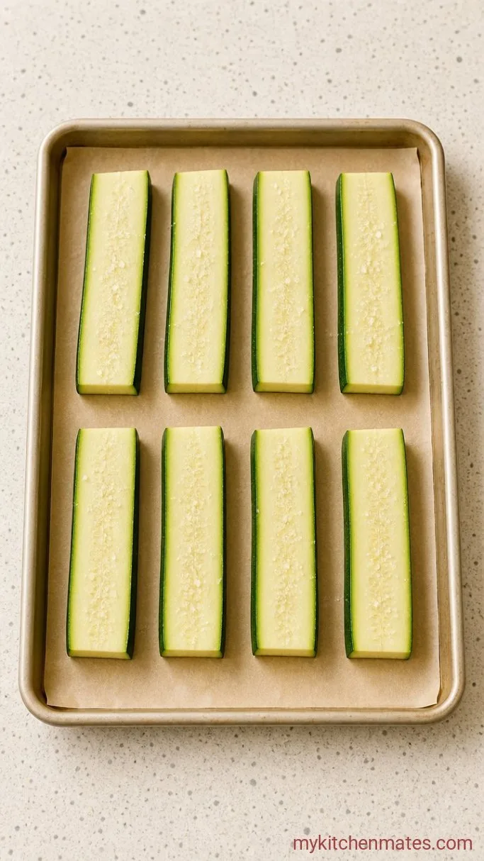 Step 1: Salt the Zucchini