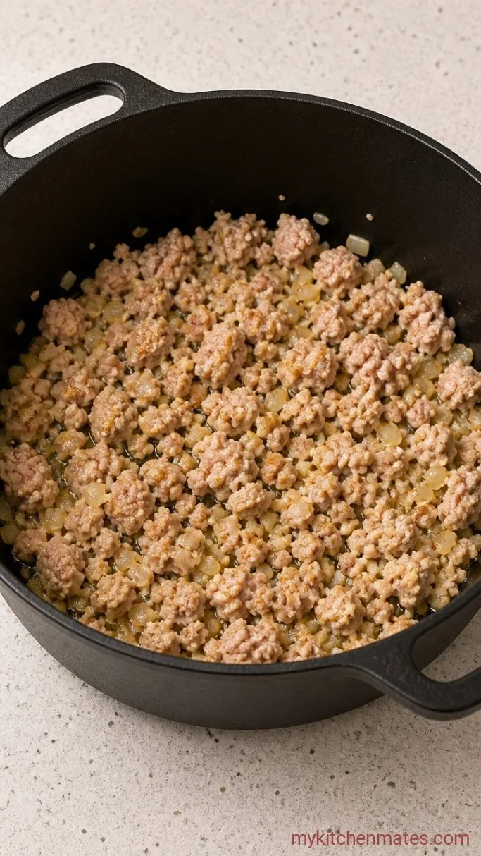 30-Minute One-Pot White Turkey Chili Step 1: Sauté the Aromatics and Brown the Turkey