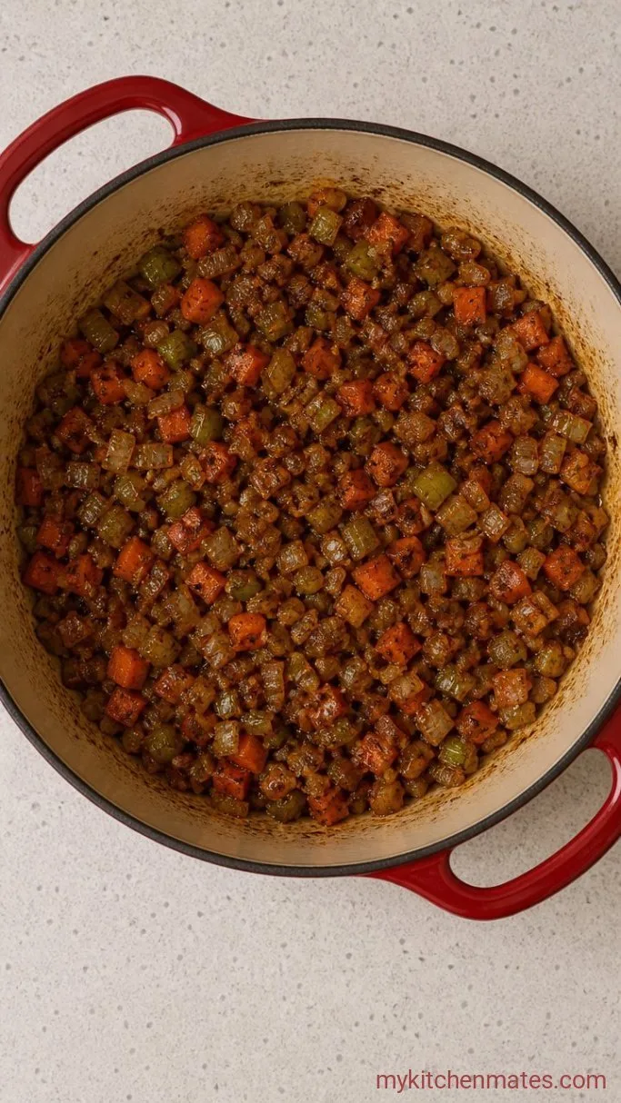 Spiced Moroccan Lentil Soup (Ready in 30 Minutes) Step 1: Sauté the Aromatics and Toast the Spices