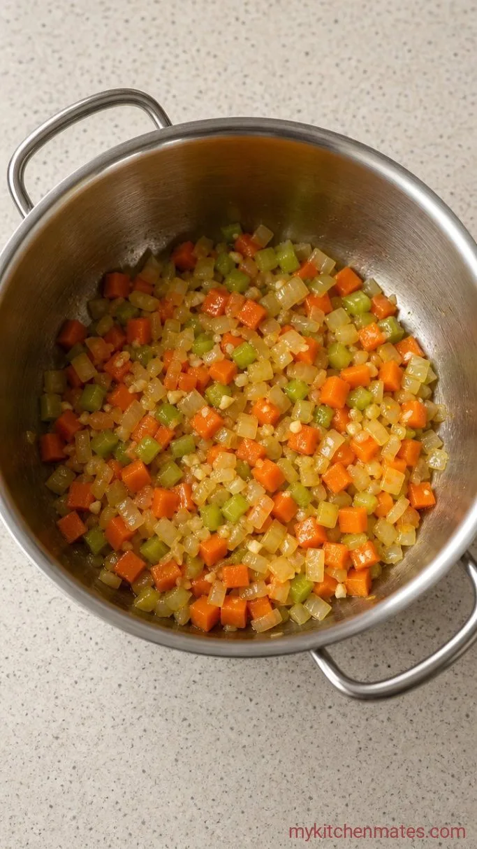 Step 1: Sauté the Aromatics and Vegetables