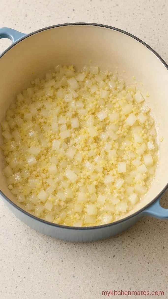 Creamy Coconut Chicken Curry with Rice Step 1: Sauté the Aromatics
