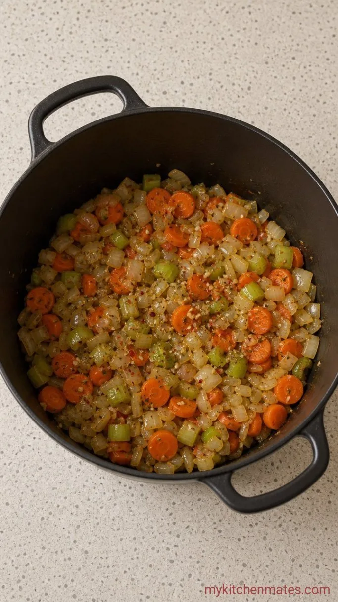 One-Pot Creamy Tuscan Chicken Soup Step 1: Sauté the Aromatics