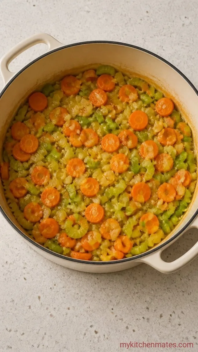 Quick Lemon Chicken Noodle Soup Step 1: Sauté the Aromatics