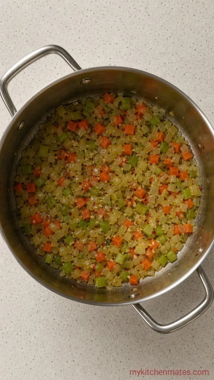 30-Minute Creamy Butter Bean Soup Step 1: Sauté the Aromatics
