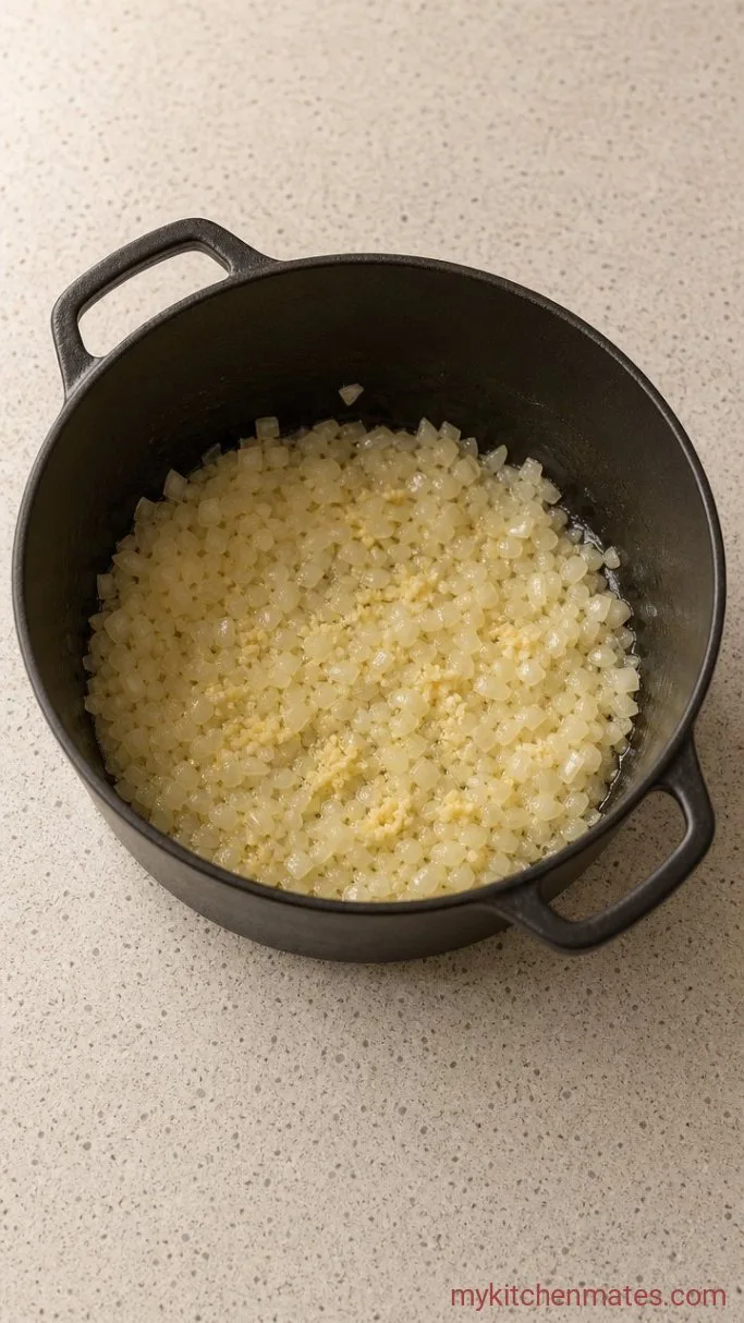 30-Minute Coconut Curry Lentil Soup Step 1: Sauté the Aromatics