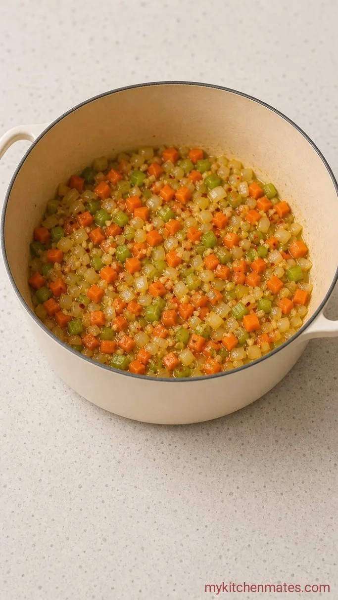 30-Minute Italian White Bean Soup Step 1: Sauté the Aromatics