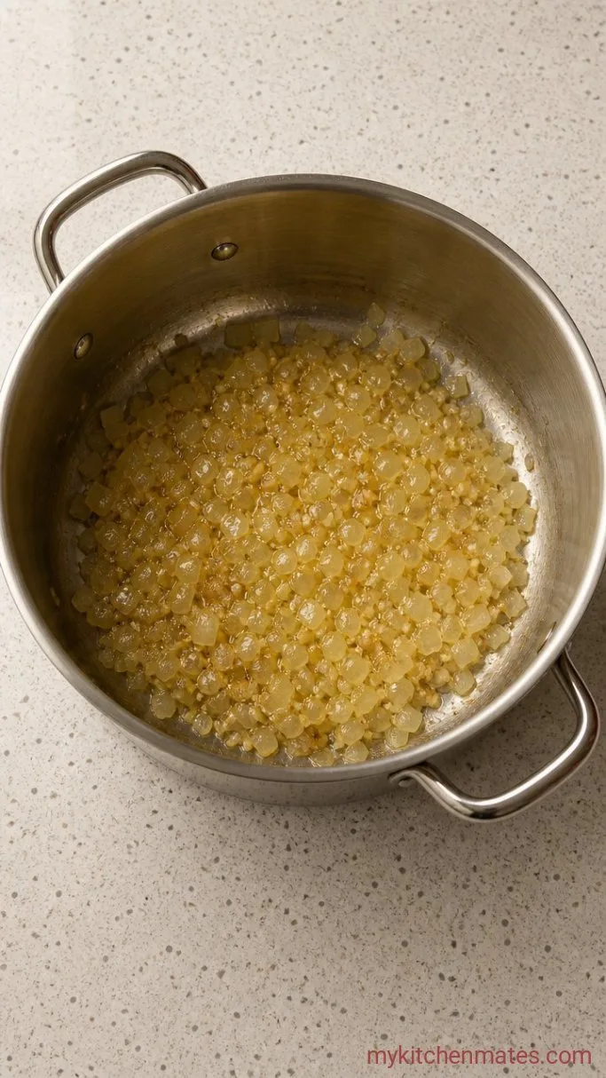 30-Minute Copycat Panera Tomato Soup Step 1: Sauté the Aromatics