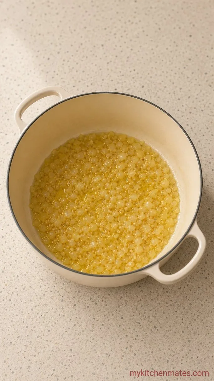 30-Minute Creamy Sweet Potato Carrot Soup Step 1: Sauté the Aromatics