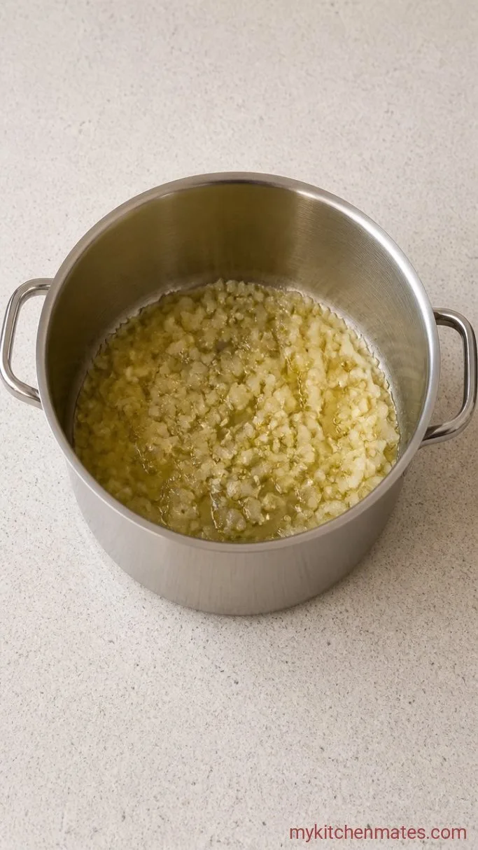 Creamy Vegan Broccoli Cheddar Soup (Ready in 35 Minutes) Step 1: Sauté the Aromatics