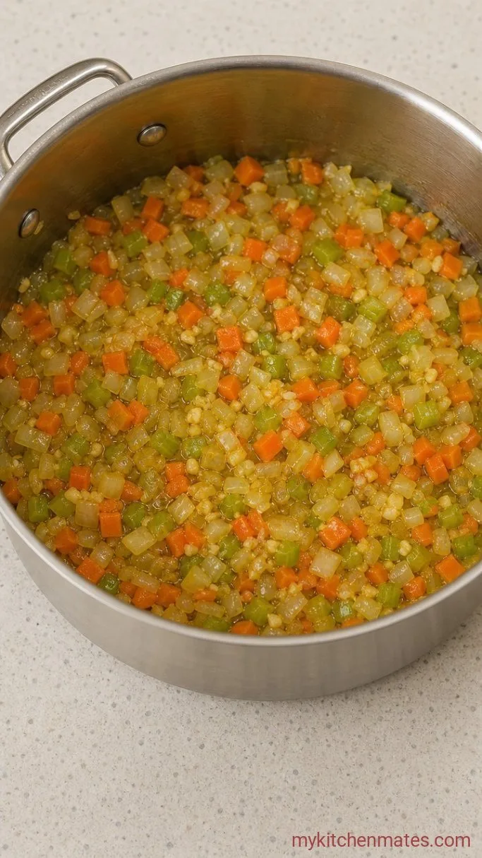 Quick 30-Minute Vegan Vegetable Soup Step 1: Sauté the Aromatics