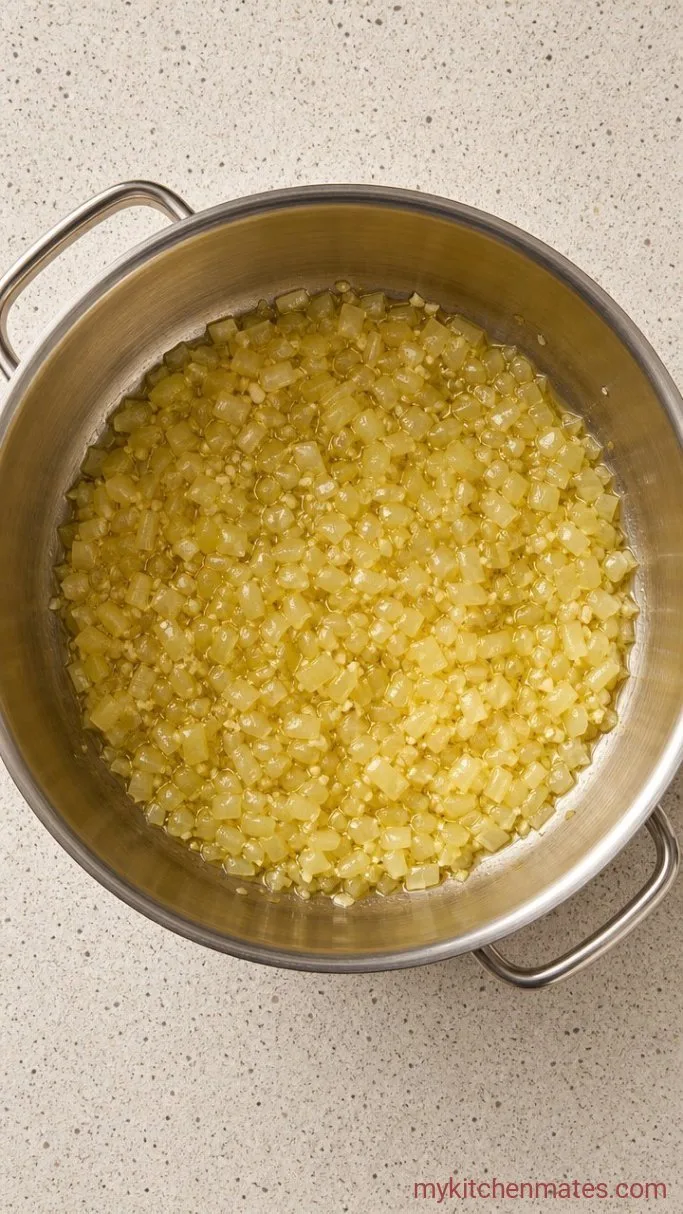 30-Minute Cod Fish Soup with Lemon and Dill Step 1: Sauté the Aromatics