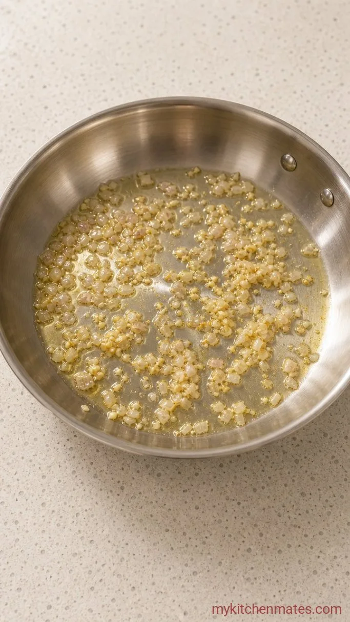 20-Minute Creamy Sundried Tomato Pasta Step 1: Sauté the Aromatics