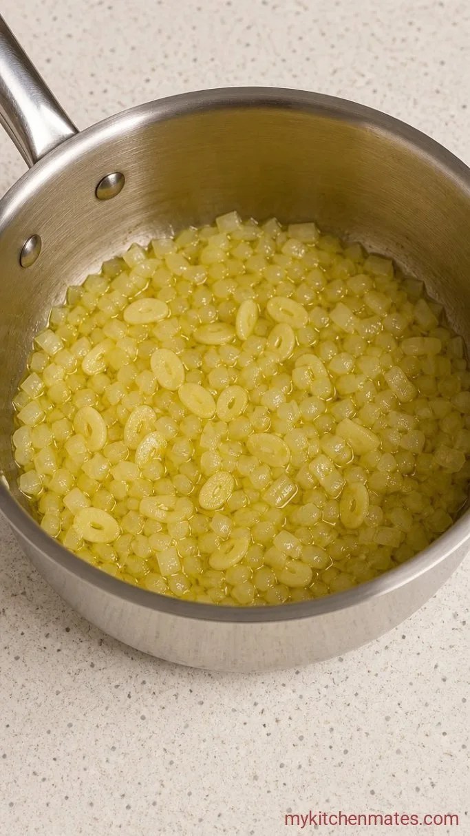 Classic Marinara Sauce Step 1: Sauté the Aromatics