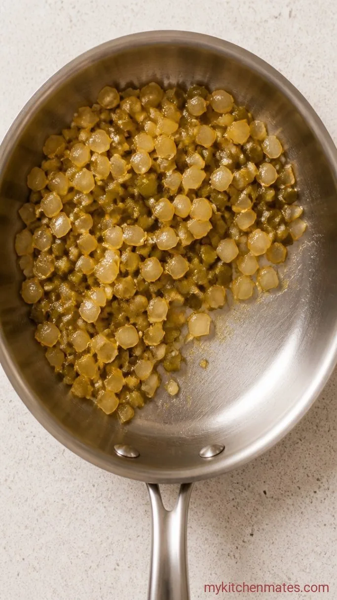 Easy Cheese Enchilada Casserole (No Rolling Needed) Step 1: Sauté the Aromatics