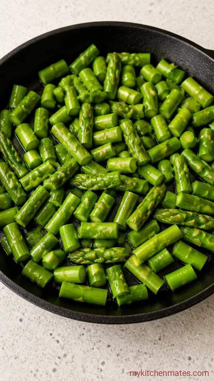 20-Minute Asparagus Egg Frittata Step 1: Sauté the Asparagus
