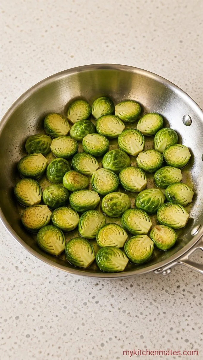 Step 1: Sauté the Brussels Sprouts