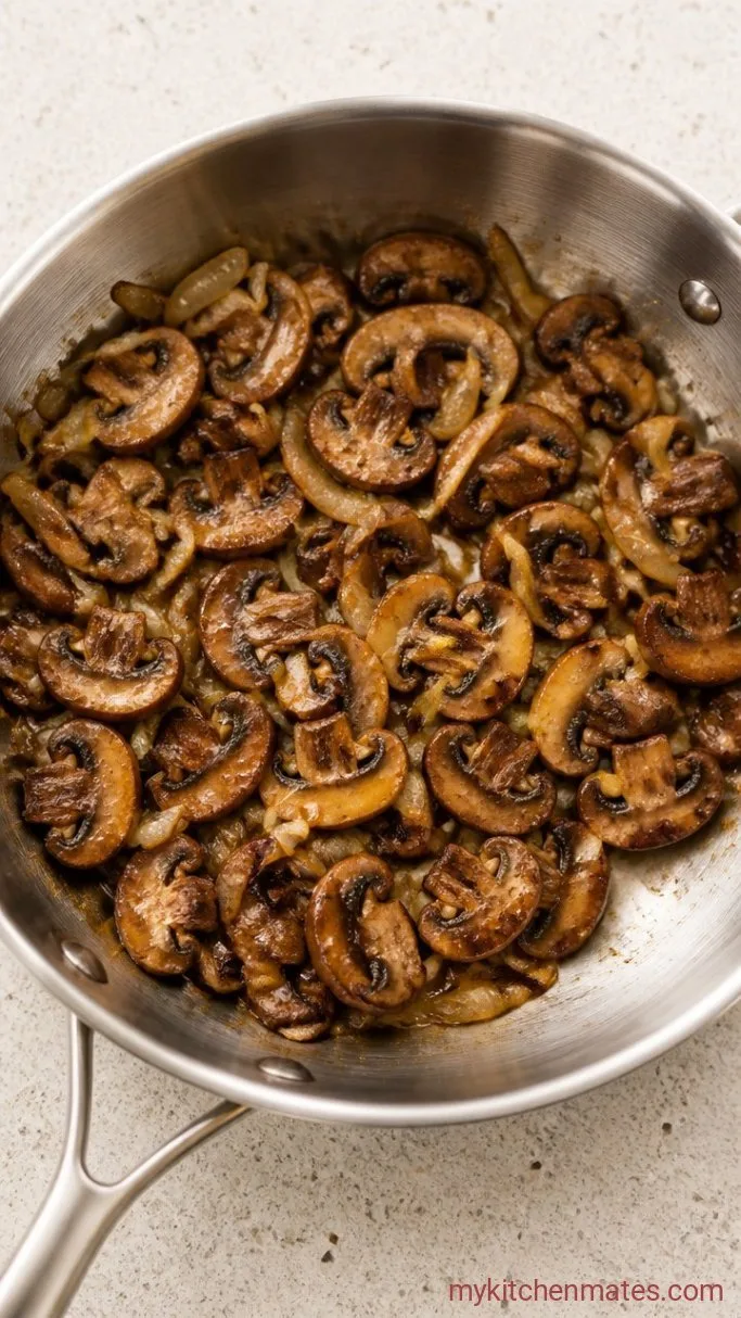 Step 1: Sauté the Mushrooms and Onions