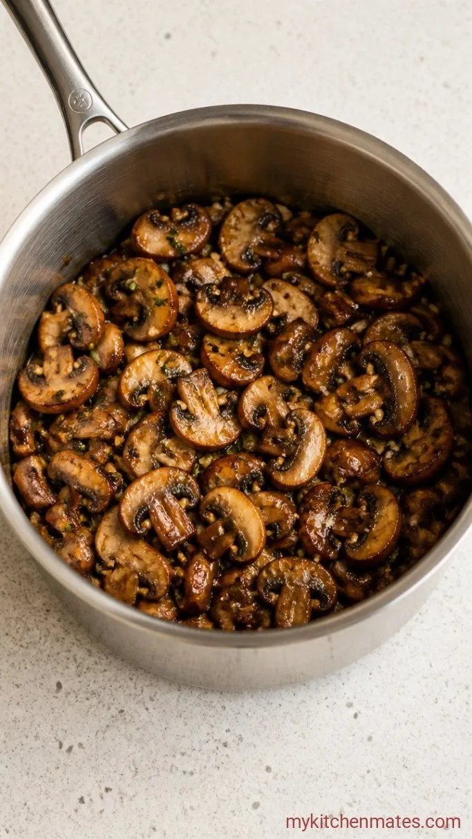 Savory Mushroom Parmesan Steel-Cut Oatmeal Step 1: Sauté the Mushrooms