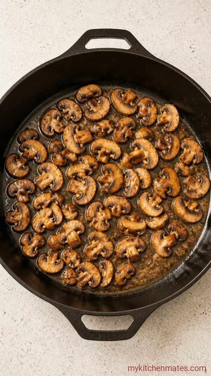 30-Minute Mushroom Alfredo Pasta Step 1: Sauté the Mushrooms